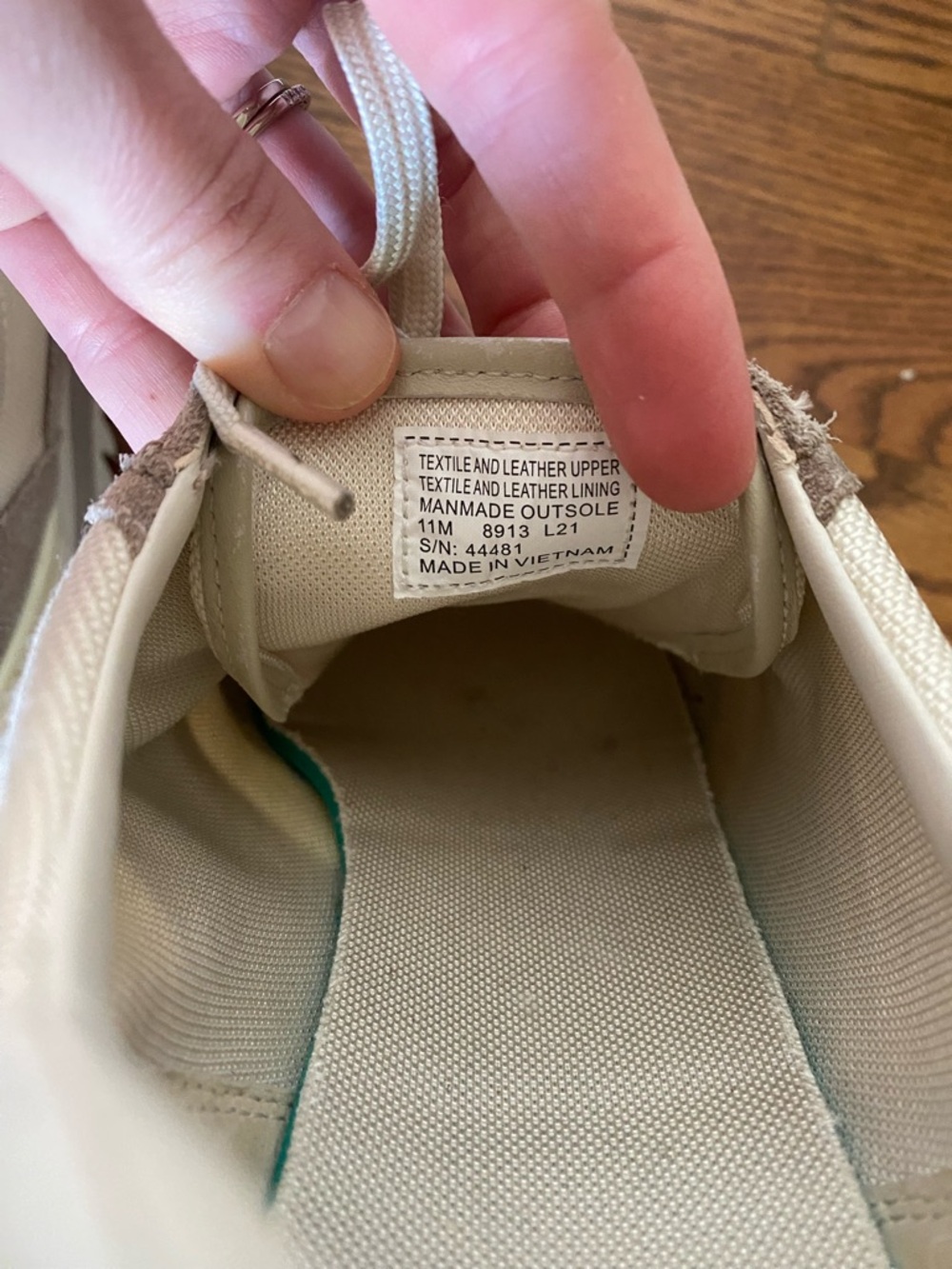 Tory Burch Beige and Cream Suede Mesh Runner Sneakers - Picture 7 of 8